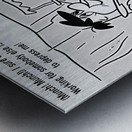 Fred Flintstone and Barney Rubble Eating Lunch Metal print