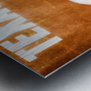 1971 texas longhorns football art remix Metal print