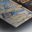 1980s California Angels Baseball Grab Metal print