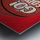 1980s St. Johns Redmen Basketball Art Metal print