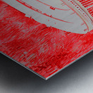 1920s Ohio Stadium Art Remix Metal print