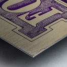 Vintage KSAC Football Art Remix Metal print