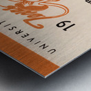 1963 Texas Longhorns Football Schedule Wall Art Metal print