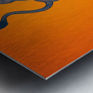 Vintage Texas Western College Burro Mascot Art Metal print