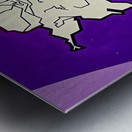 Vintage Abilene Christian College Wildcat Art by Mike Fanning Metal print