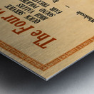 Early 1900s C and S Sporting Goods Ad in Austin Metal print