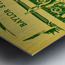 Vintage 1950s Baylor Stadium Art Metal print