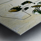 1966 Michigan State Spartans Football Art Metal print