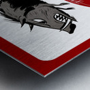 1957 Arkansas Razorbacks Art Metal print