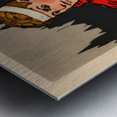 Early 1900s Georgia Bulldogs Player Art Remix Metal print