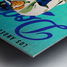 1968 Los Angeles Dodgers Scorecard Art  Metal print