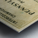 1893 Penn vs. Princeton Tigers Football Ticket Art Metal print