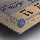 1948 Penn State vs. Washington State Football Ticket Art  Metal print