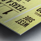 1975 Texas vs. Texas A&M Football Ticket Canvas Metal print