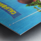 Football Watercolor Art_Vintage College Football Art Prints_Best Football Stadium Art_California Art Metal print