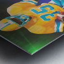 1980s Miami Orange Bowl Football Art Metal print