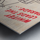 white tower hamburger ad Metal print