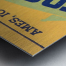 1939 Ames Football Admit One Ticket Metal print