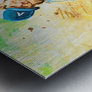 safe at home baseball art Metal print