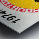 1974 houston rockets ticket information poster wood print Metal print