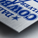 1984 dallas cowboys silver season art Metal print