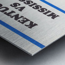 1969 Ole Miss Rebels at Kentucky Wildcats Metal print