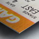 1988 Tampa Bay Buccaneers Ticket Stub Art Metal print