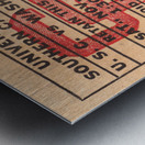 1976 USC Trojans Football Ticket Art Metal print