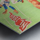 1967 Dodgers Scorecard Art Karl Hubenthal Metal print