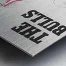 1976 Chicago Bulls Basketball Art Metal print