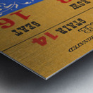 1941 Stanford vs. California Football Ticket Canvas Metal print