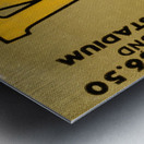 1980 Western Michigan vs. Ohio Football Ticket Stub Canvas Metal print