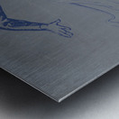 1934 Vintage Lion Football Player Art Metal print