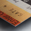 1980 Penn State vs. Nebraska Football Ticket Canvas Metal print