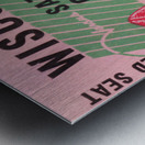 1943 Indiana Hoosiers vs. Wisconsin Badgers Metal print