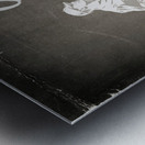 1944 Baseball Score Book Remix Art Metal print