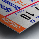 1968 Oregon Ducks vs. Ohio State Buckeyes Ticket Canvas Metal print