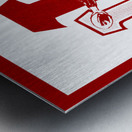 1969 Indiana IU Football Player Art Metal print