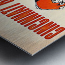 Retro Cincinnati Bengals Line of Scrimmage Art Metal print