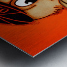 Vintage Oregon State Beaver Cartoon Art Metal print