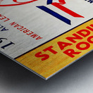 1949 World Series Ticket Art Metal print