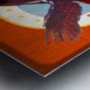 Vintage Auburn University Throwback Art Metal print