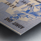 1947 Notre Dame vs. Army Ticket Stub Square Metal print