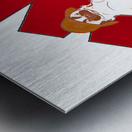 Benny and Beulah Wisconsin Badger Art Metal print