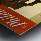 1955 philadelphia railroad train poster Metal print