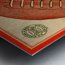 sports ads vintage spalding football ad Metal print