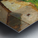 The pond behind the house Metal print