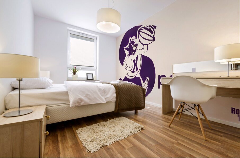 1960s kansas state wildcat art Mural print