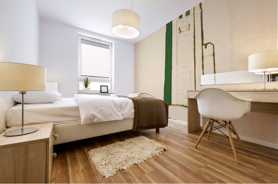 vintage michigan state msu campus art  Mural print