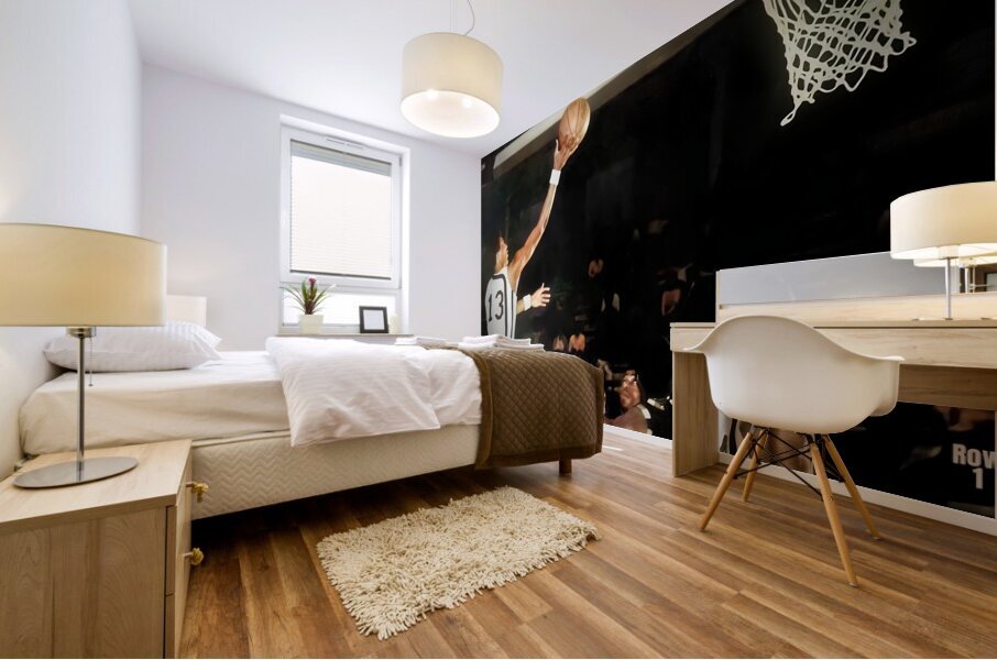 1976 southern miss basketball art Mural print